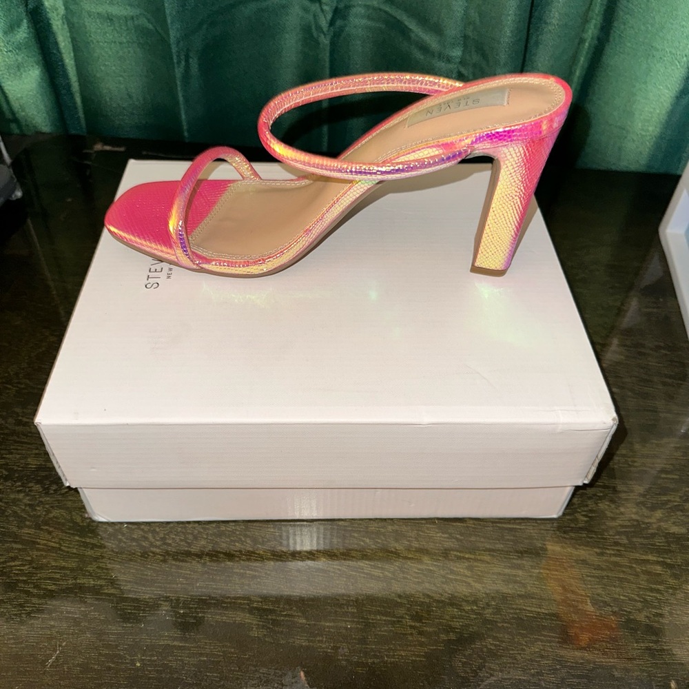 Steven By Steve Madden Pink Sandals Chunky Heel